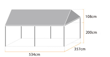 組立パイプテント(2×3間)